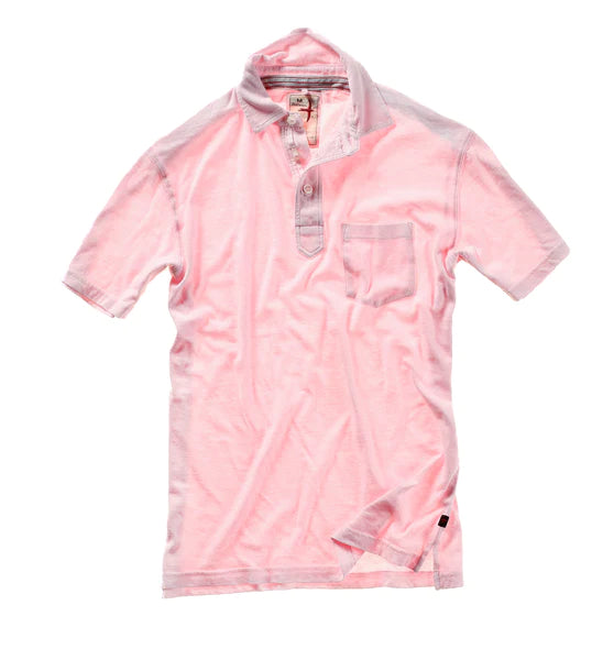 Relwen Fineline Jersey Polo Pink/Wht