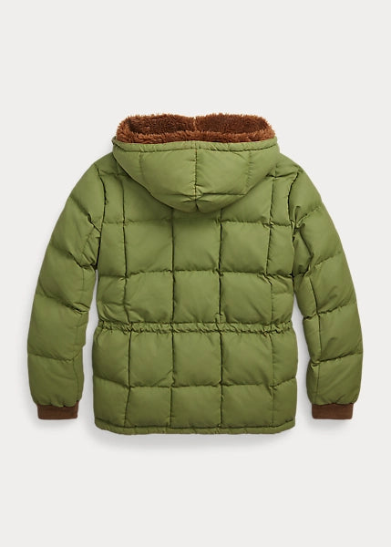 RRL Barrett Nylon Sherpa Jacket Fir Green