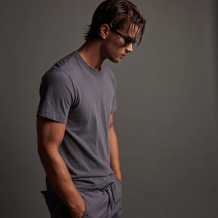 J Perse S/S Crew Flannel Pigment