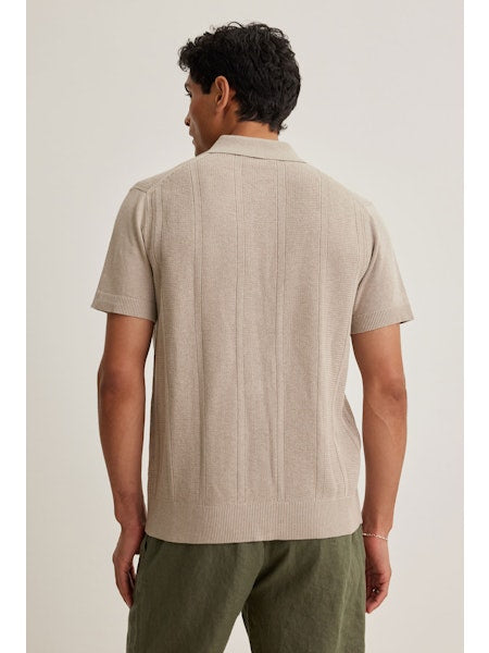 Velvet Lorenzo SS Button Sweater Flax