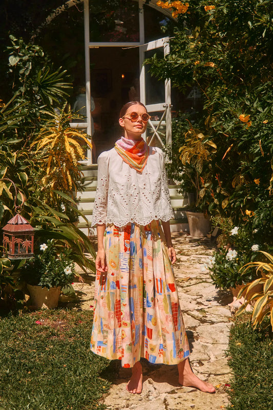Hunter Bell Fontaine Top White