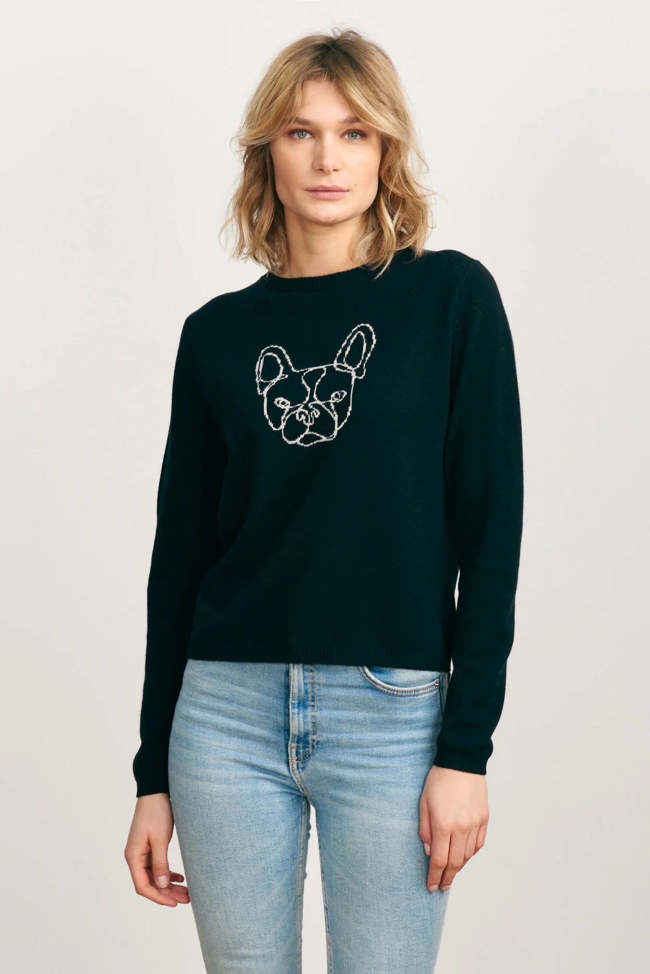 Jumper Frenchie Crew Black
