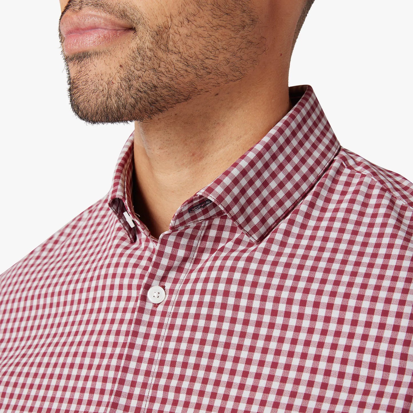 Mizzen + Main Leeward LS Shirt Garnet Gingham