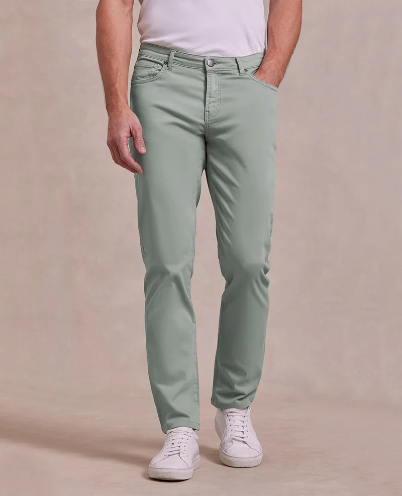 Rye 51 Comfort Cotton Stretch 5 Pocket Green Sea