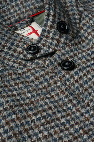 Relwen Heritage Trap Blazer Grey Guncheck