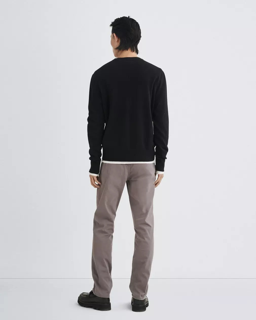 Rag & Bone Lightweight Harding Cashmere Crew Black