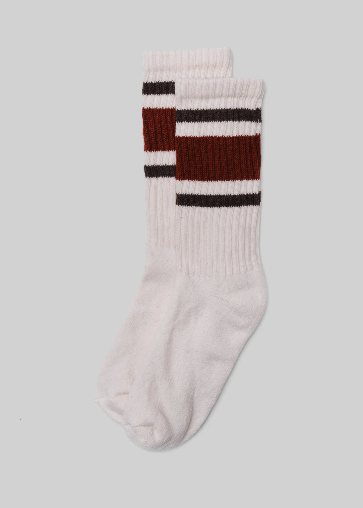 American Trench Retro Stripe Rust/Brown Heather
