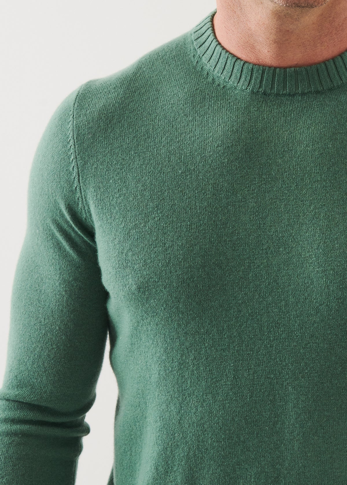 Patrick Assaraf LS Merino Cashmere Crew Jade