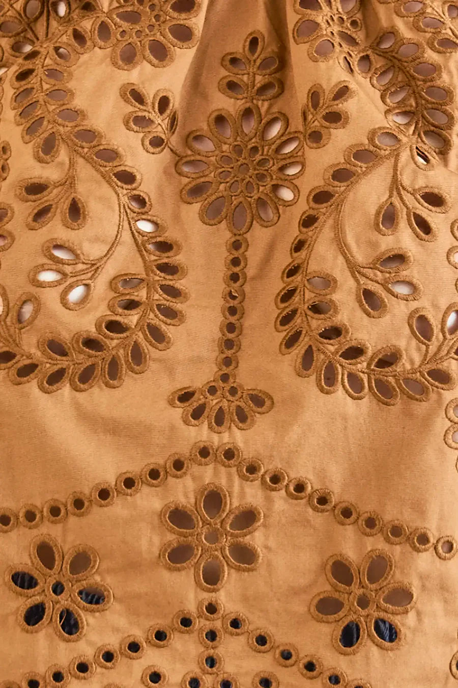 Hunter Bell Jennifer Top Mocha Embroidered Eyelet