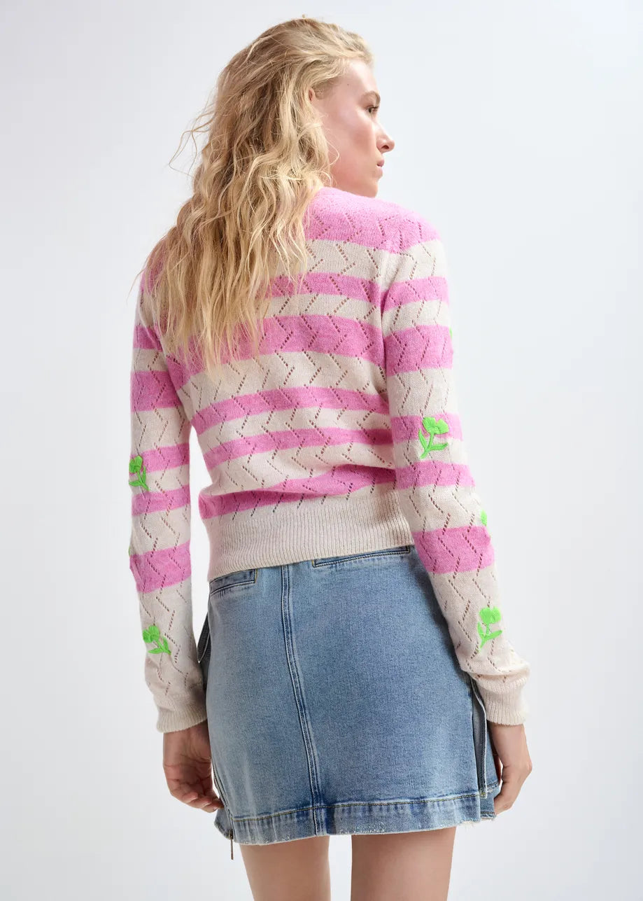 Essential Antwerp Jivine Knit Pullover Pinky Sugar