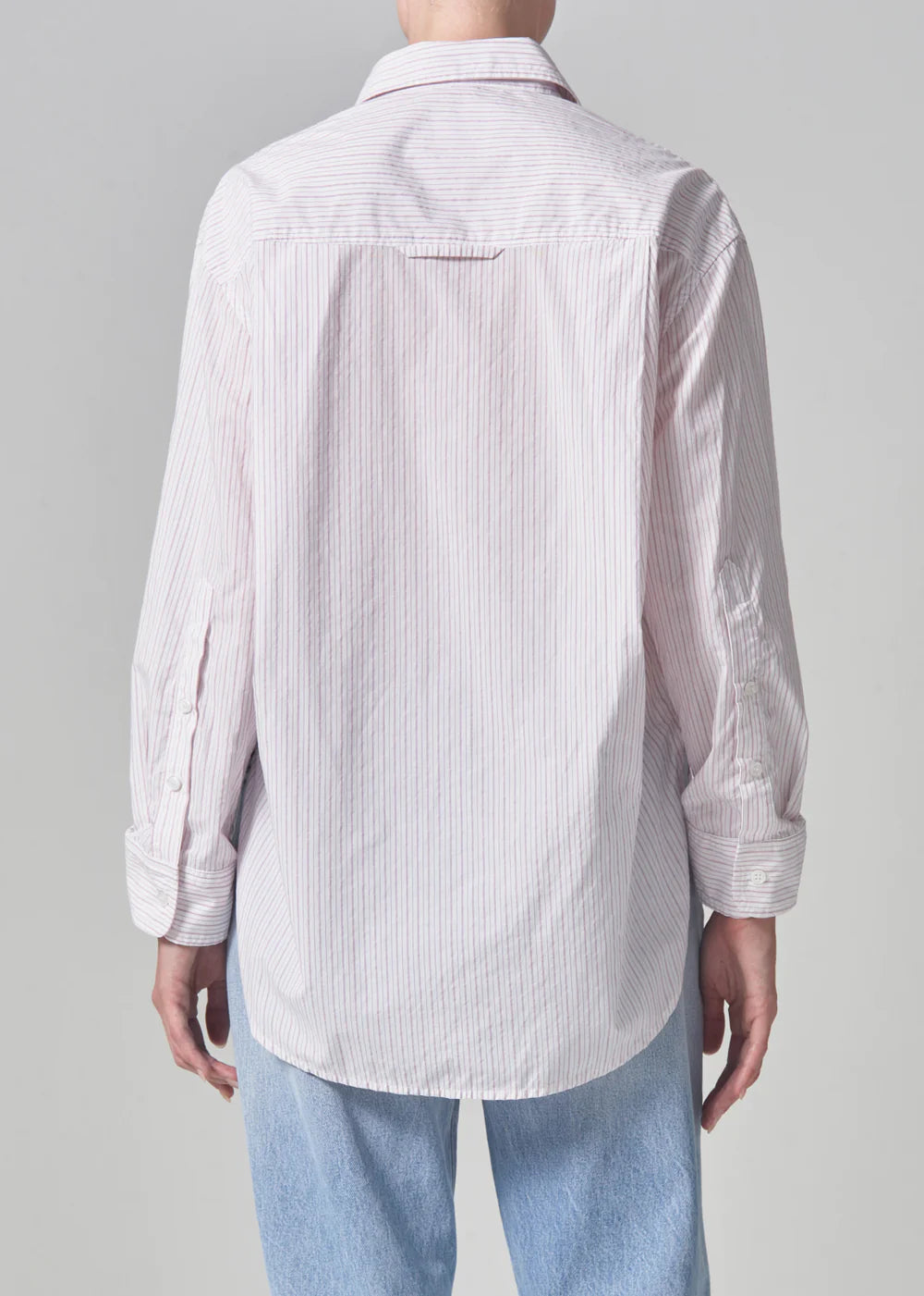 Citizens of Humanity Kayla Shirt in Rasberry Stripe