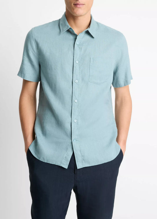 Vince S/S Shirt Lagoon