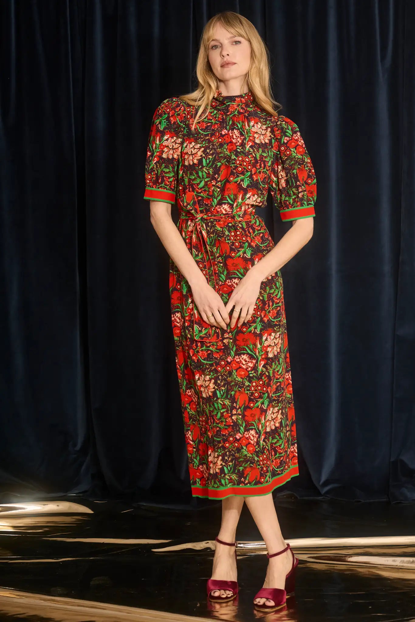 Hunter Bell Langley Dress Holiday Floral