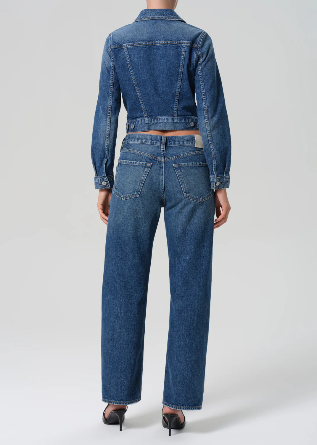 Citizens of Humanity Lindz Low Rise Straight w/ Tuxedo Stripe Liro