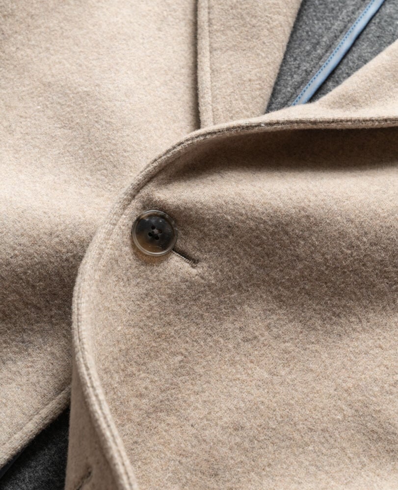 Rodd & Gunn Barley Long Wool Coat Barley