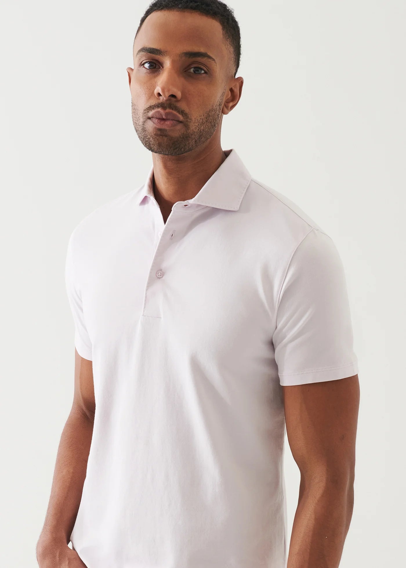 Patrick Assaraf SS Iconic Polo Misty Rose