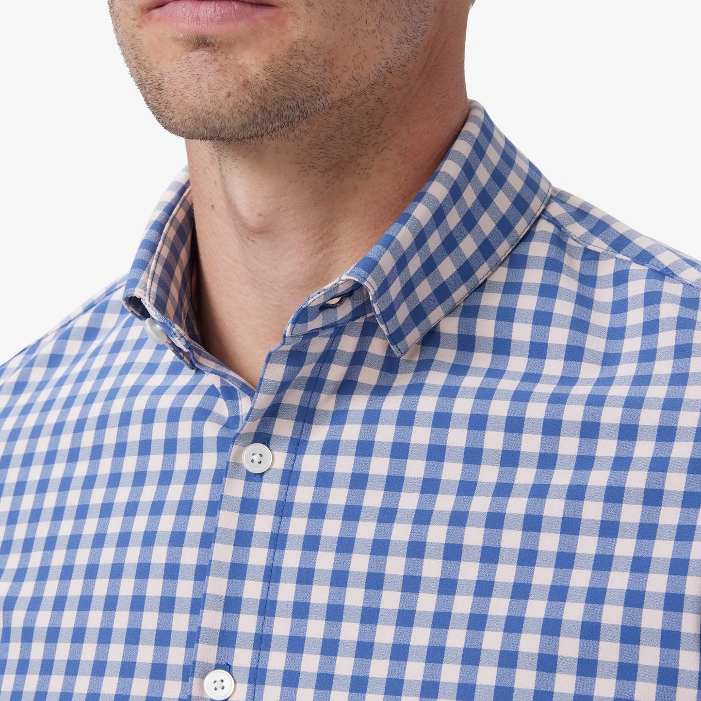 Mizzen + Main Leeward LS Dress Shirt Navy Madison Check