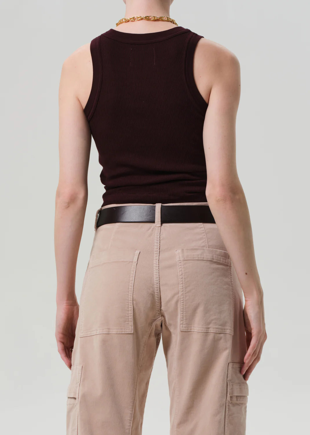 Citizens of Humanity Isabel Rib Tank Mahogany