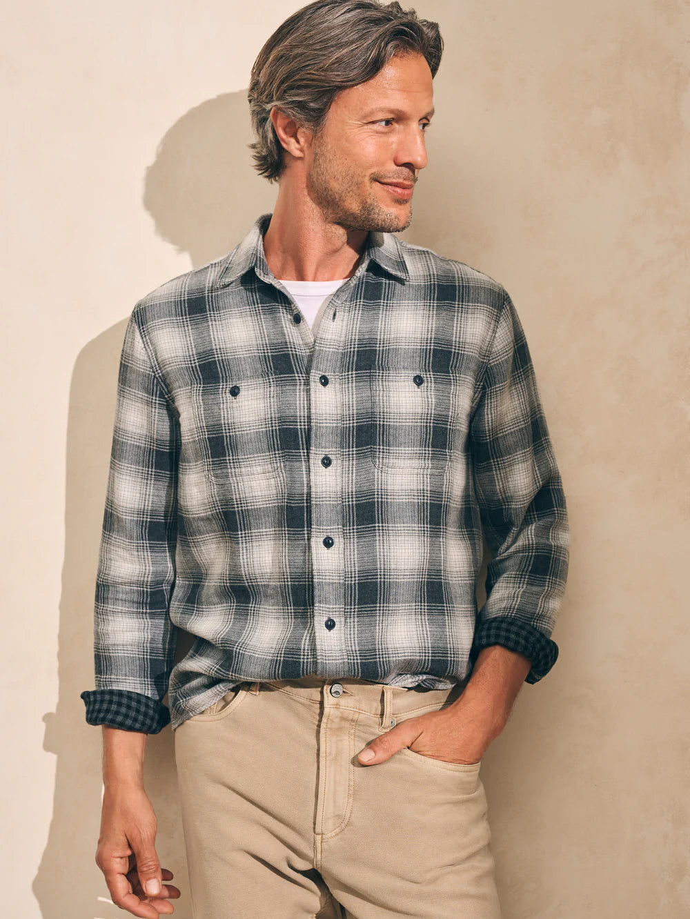 Faherty The Malibu Shirt Boss Shadow Plaid