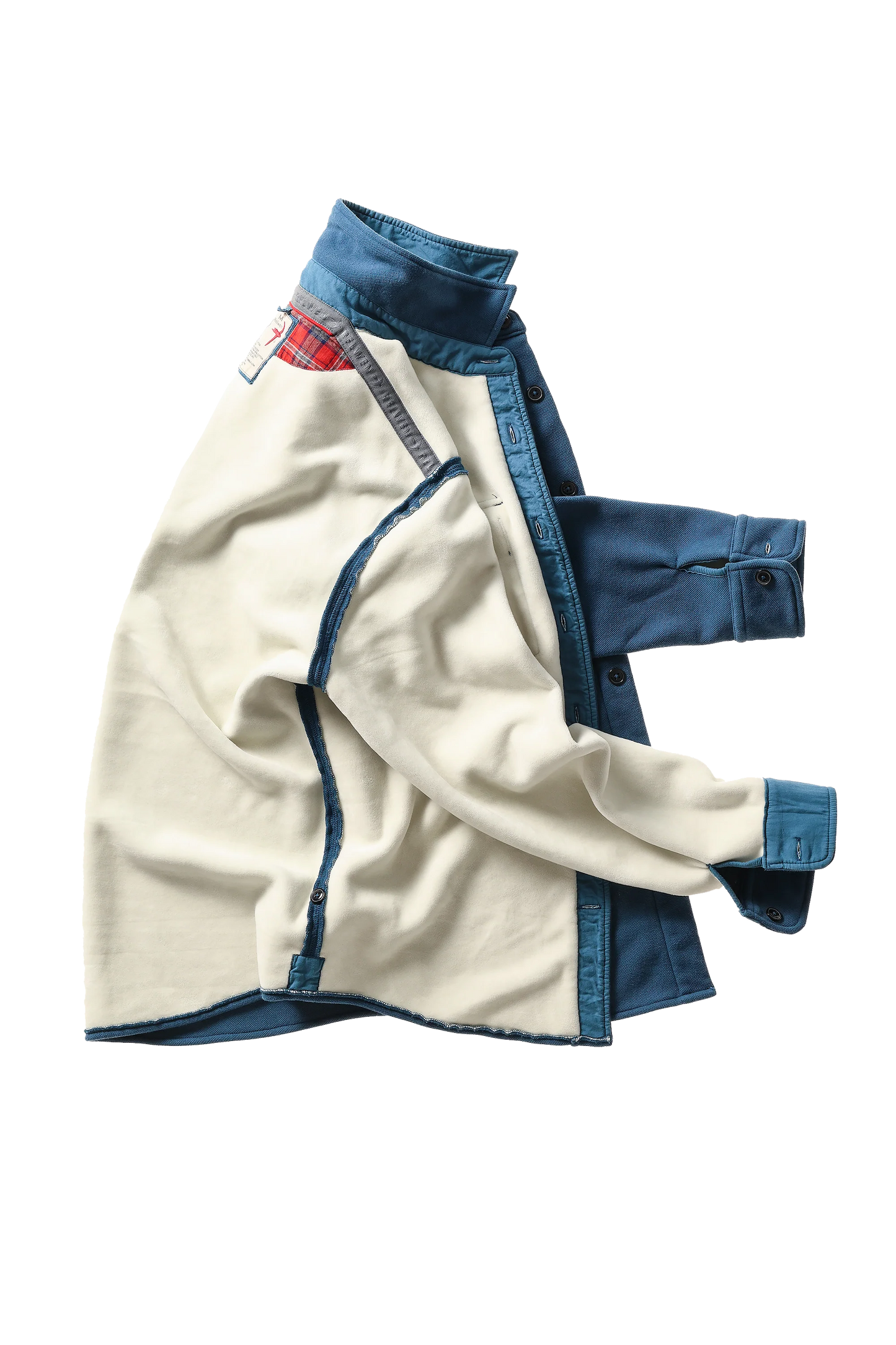 Relwen Pique Fleece Workshirt Dark Marine