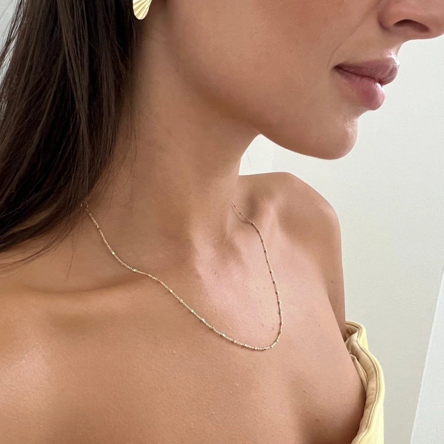 Jennifer Zeuner Maury Chain Gold Vermeil