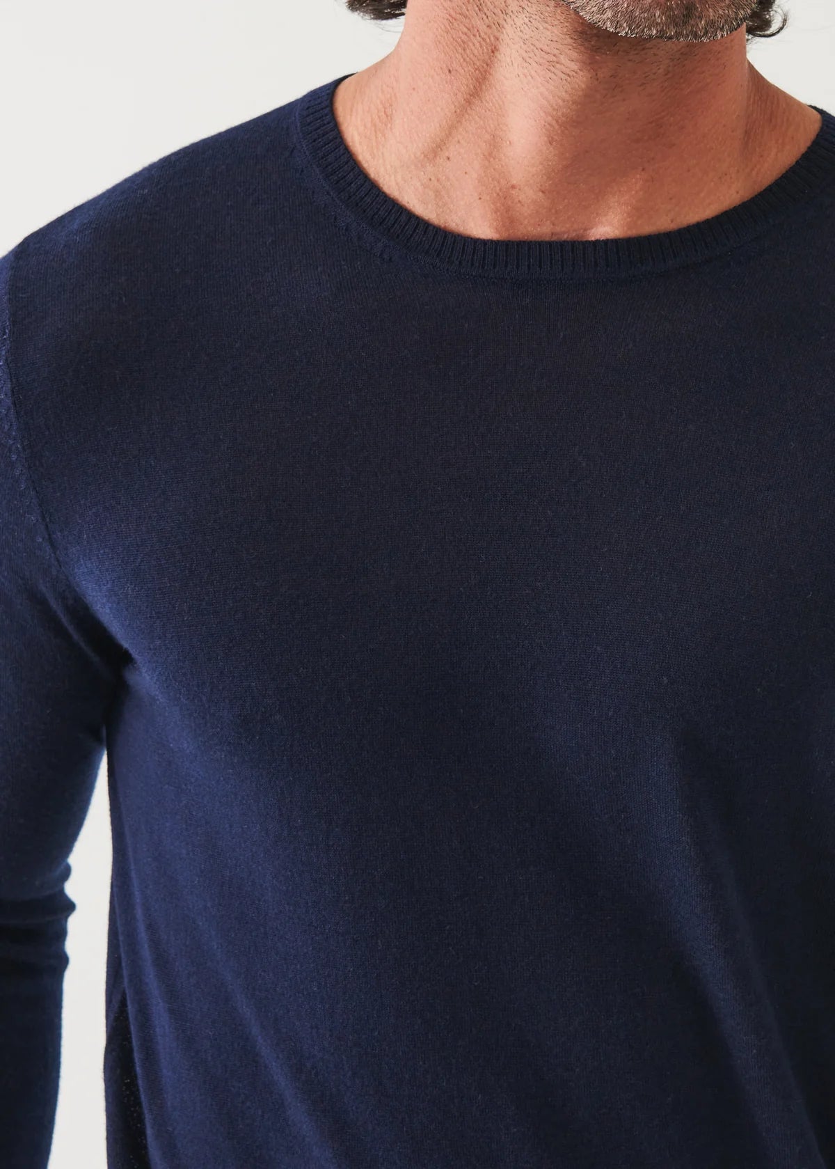 Patrick Assaraf 14GG Merino Crew Midnight
