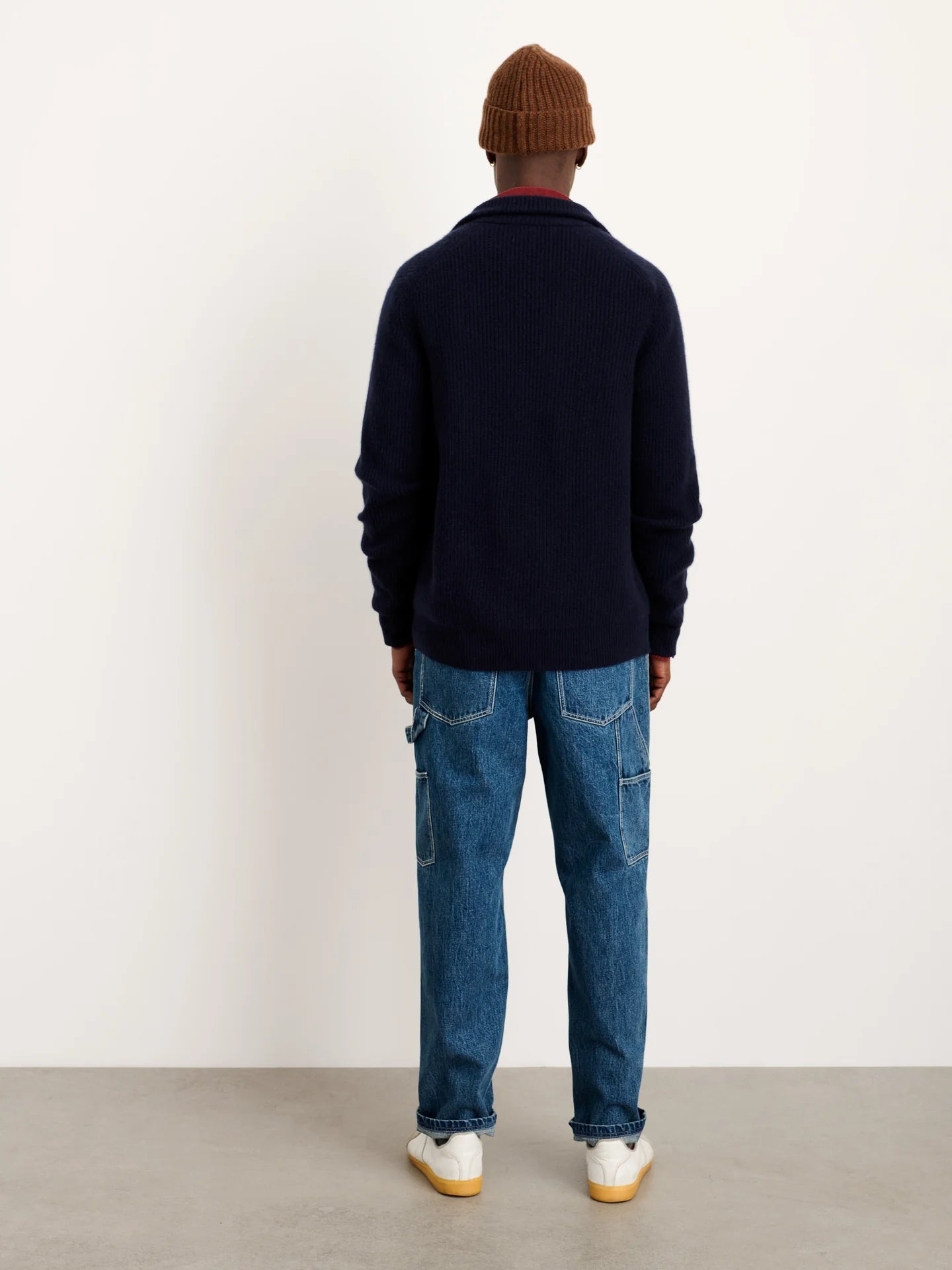 Alex Mill Mitchell Cardigan in Cashmere Navy