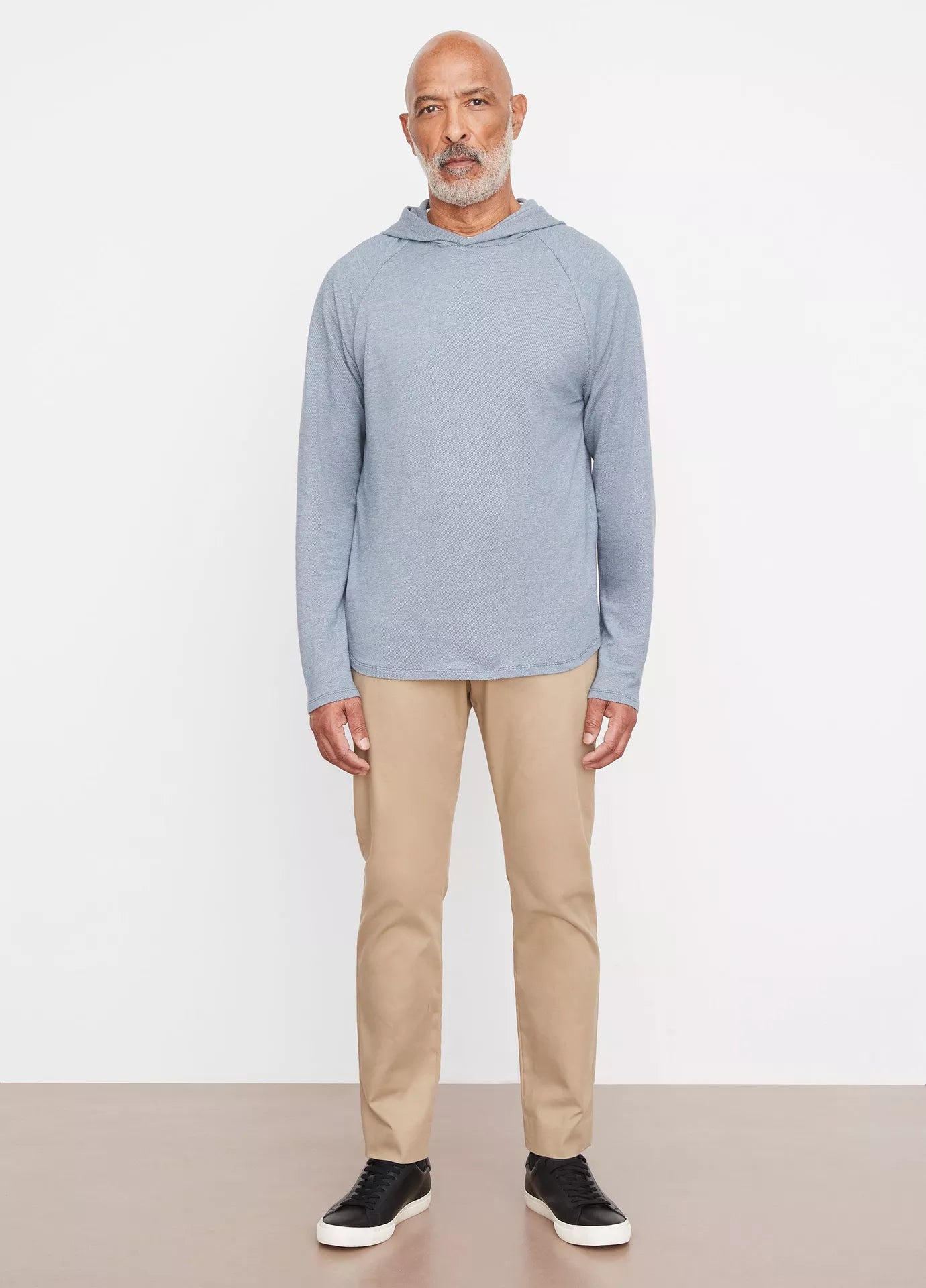 Vince Cotton Cashmere P/O Hoodie Night Sky/Wht