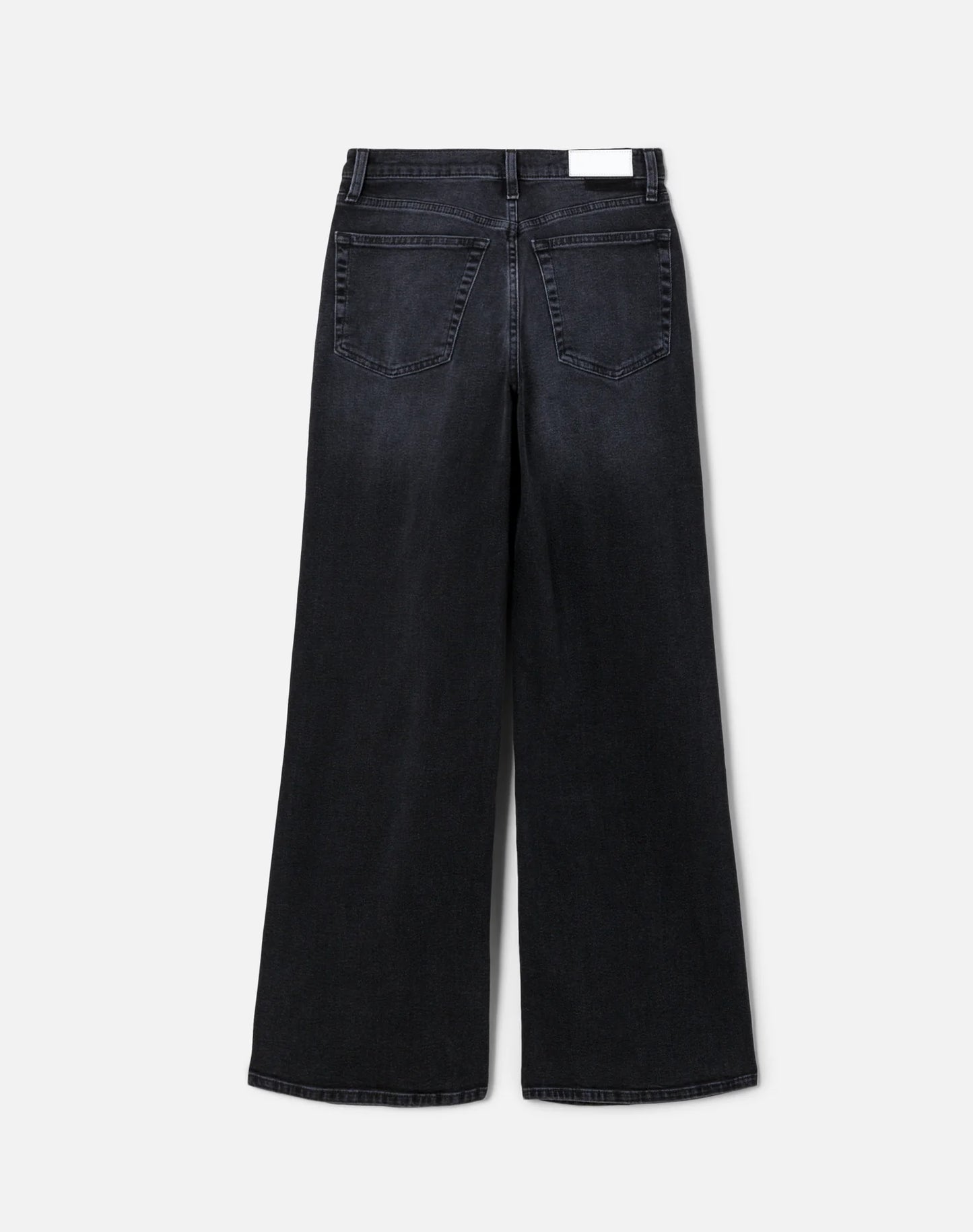 Re/Done High Rise Wide Leg Washed Noir