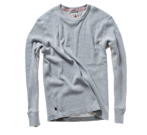 Relwen Bi-Waffle Crew Pale Grey
