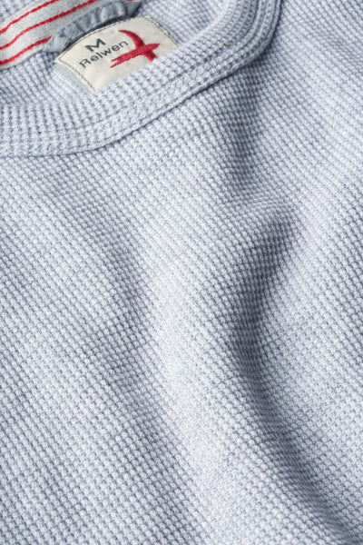 Relwen Bi-Waffle Crew Pale Grey