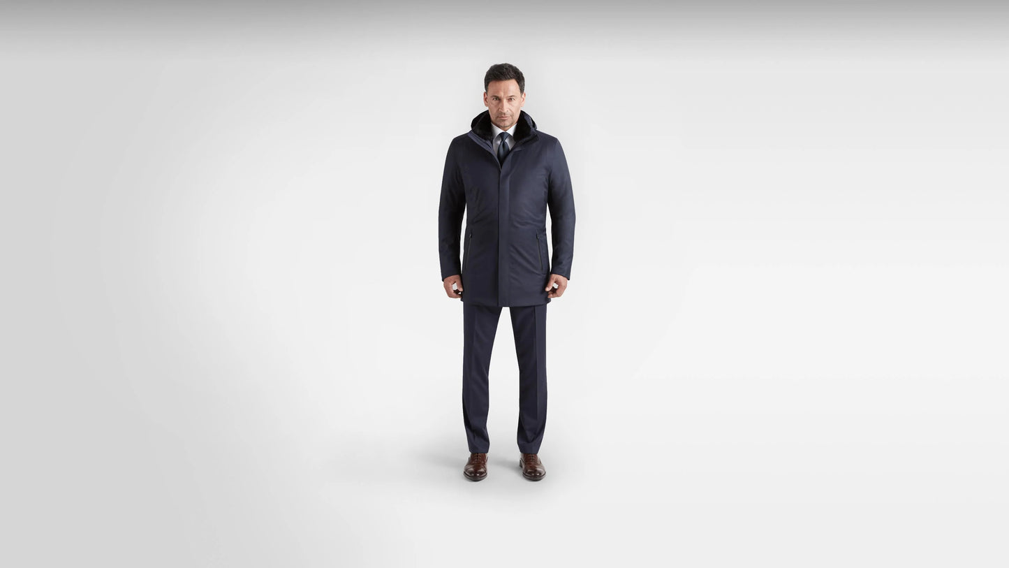 UBR Regulator Parka Saville Navy Wool