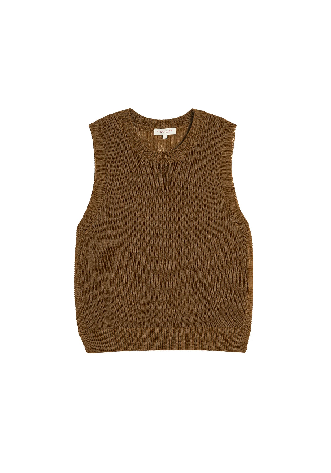 Demylee Olympia Cotton Linen Top Almond