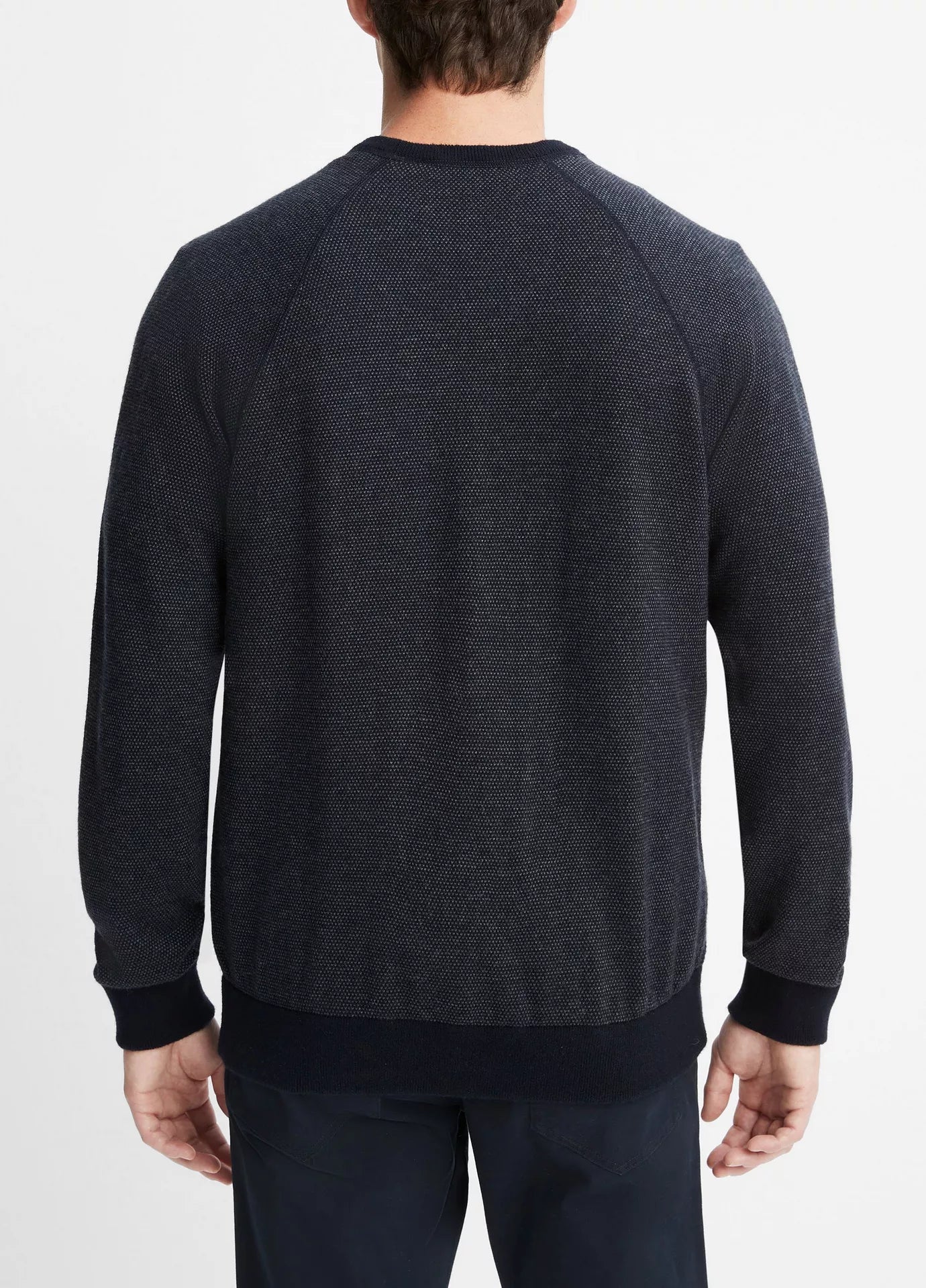 Vince Birdseye Raglan Crew Coastal/Med Grey