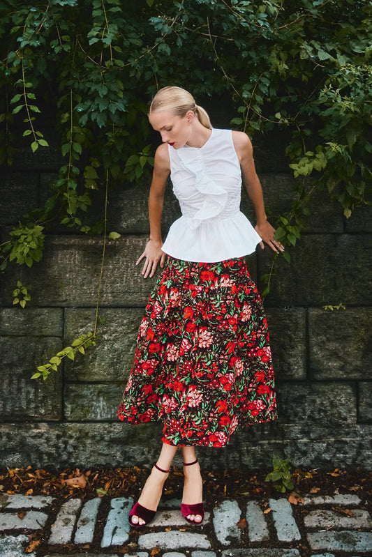 Hunter Bell Remy Skirt Holiday Floral