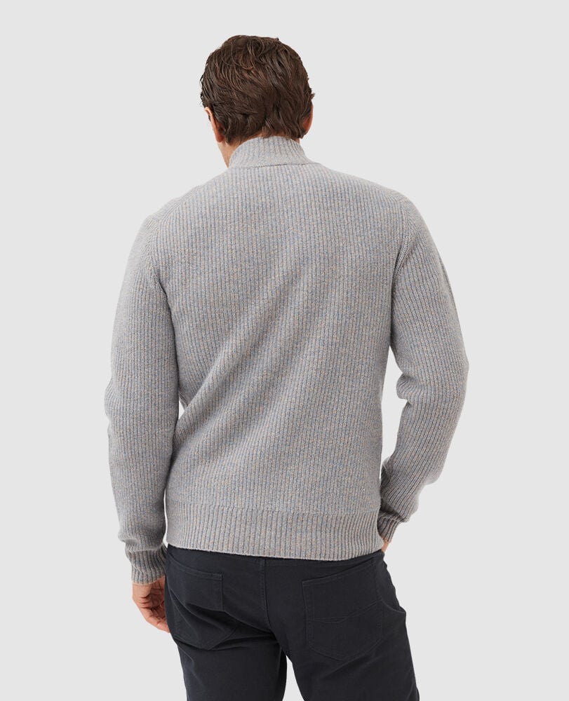 Rodd & Gunn Robbies Road 1/4 Zip Sweater Dusk
