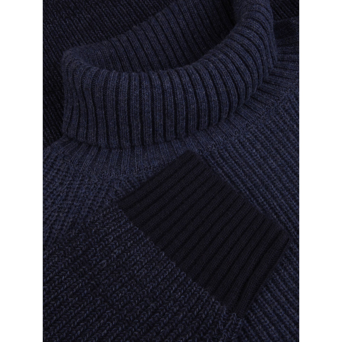 Stenstroms Chunky Ombre Turtleneck Navy