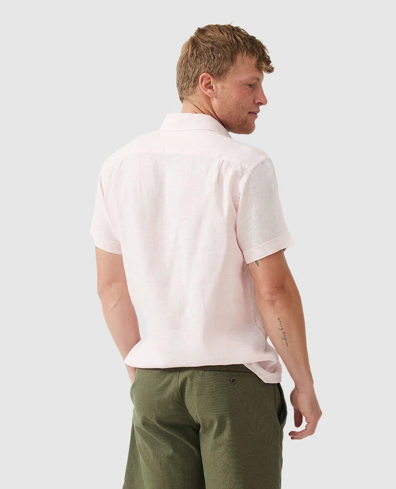 Rodd & Gunn Palm Beach SS Linen Shirt Rosewater