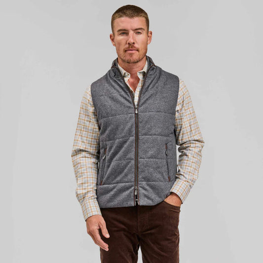 Rye 51 The Rupert Wool Cashmere Vest Grey
