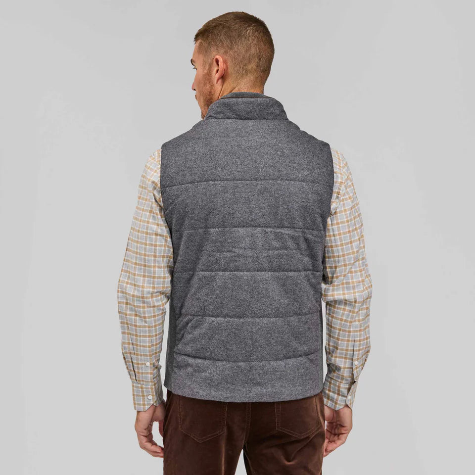 Rye 51 The Rupert Wool Cashmere Vest Grey