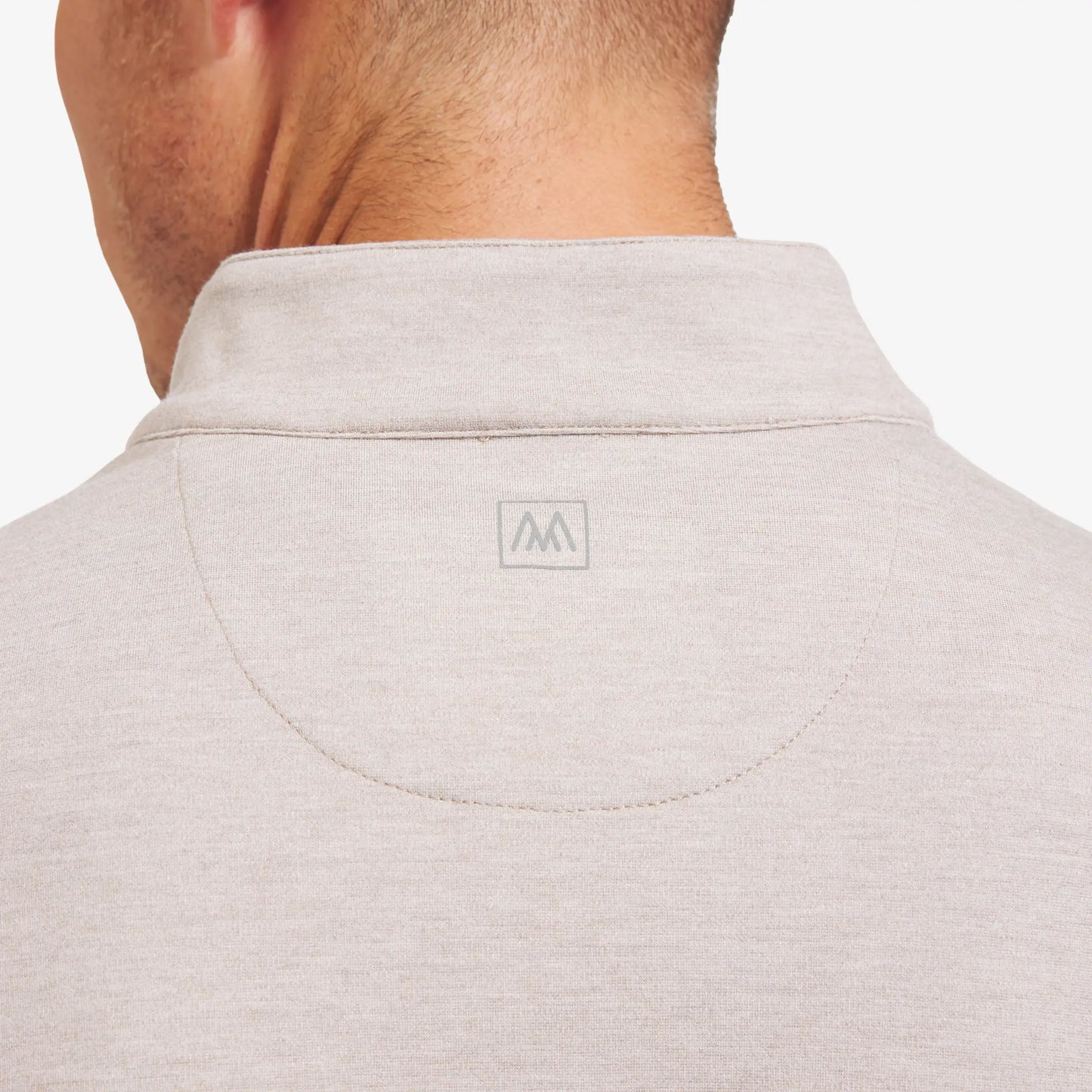 Mizzen + Main Pro Flex 1/4 Zip Sand Heather