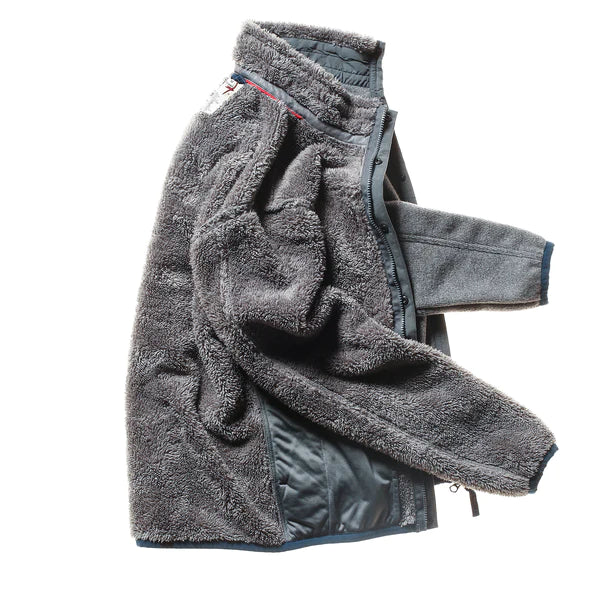 Relwen Wool Shag Zip-up Grey