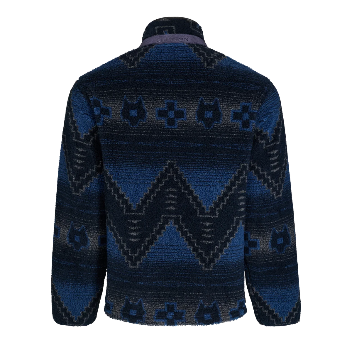 Greyson Guardian Sherpa Fleece Half Zip Midnight Maltese Blue
