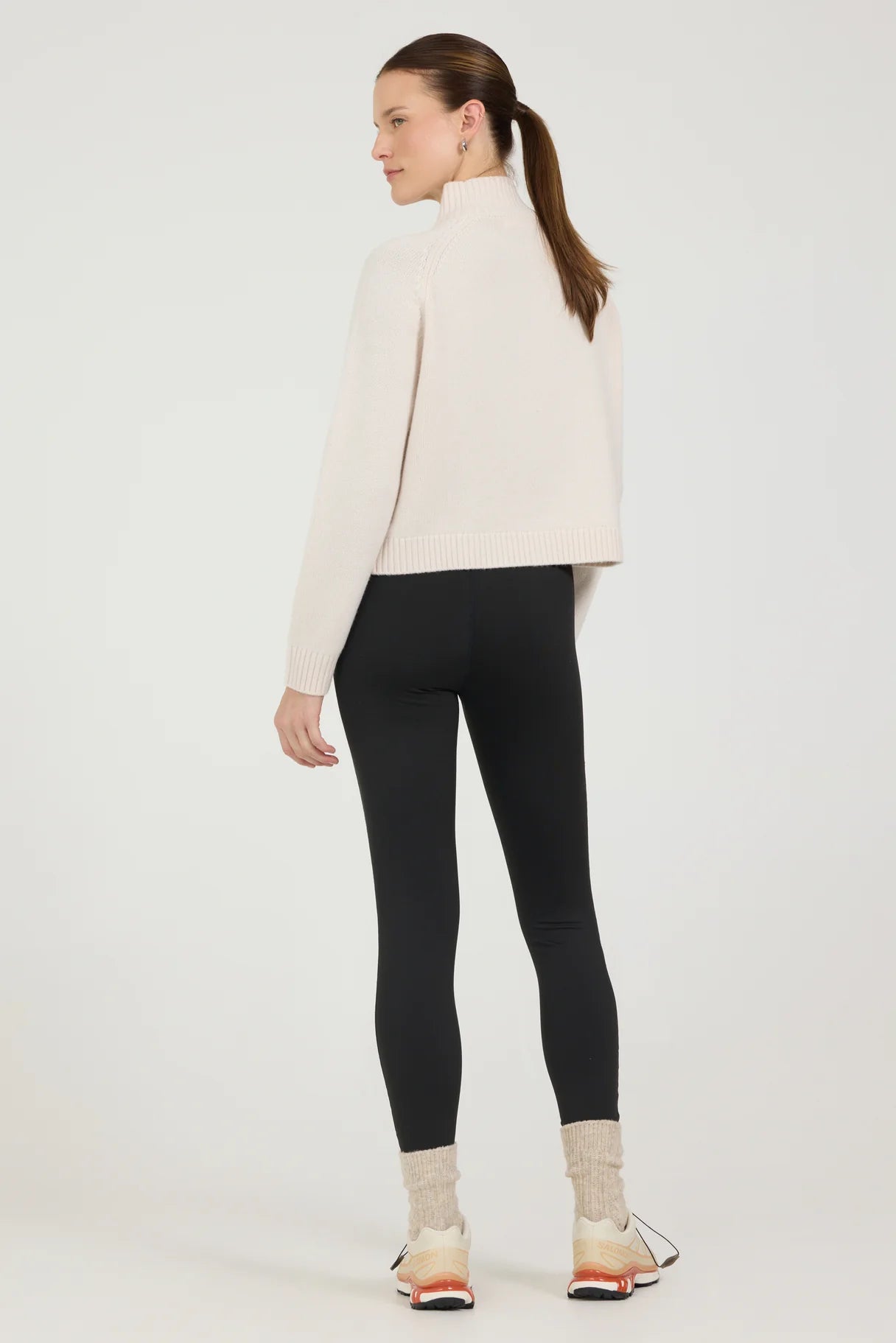 One Grey Day Ski Goggle Mockneck Ivory Combo