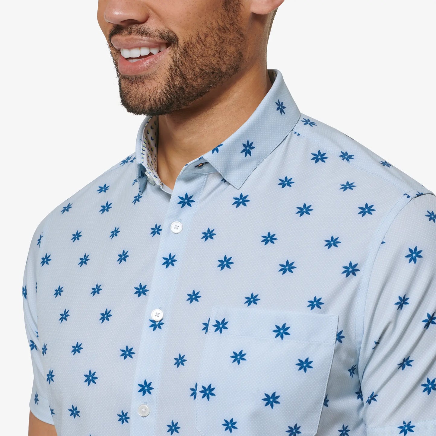 Mizzen + Main Leeward SS Skyway Floral Dot Print