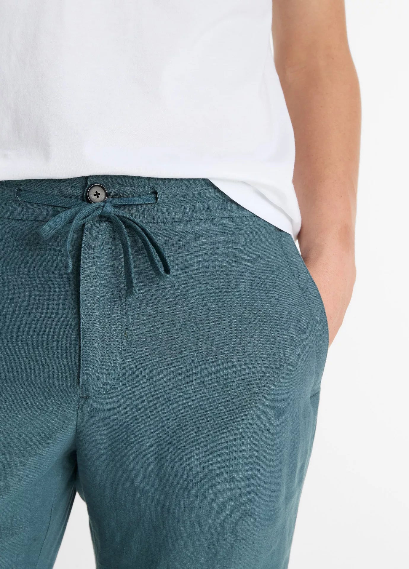 Vince Drawstring Pant Marlin Teal