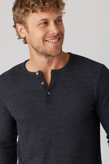 Sol Angeles Thermal LS Henley Black
