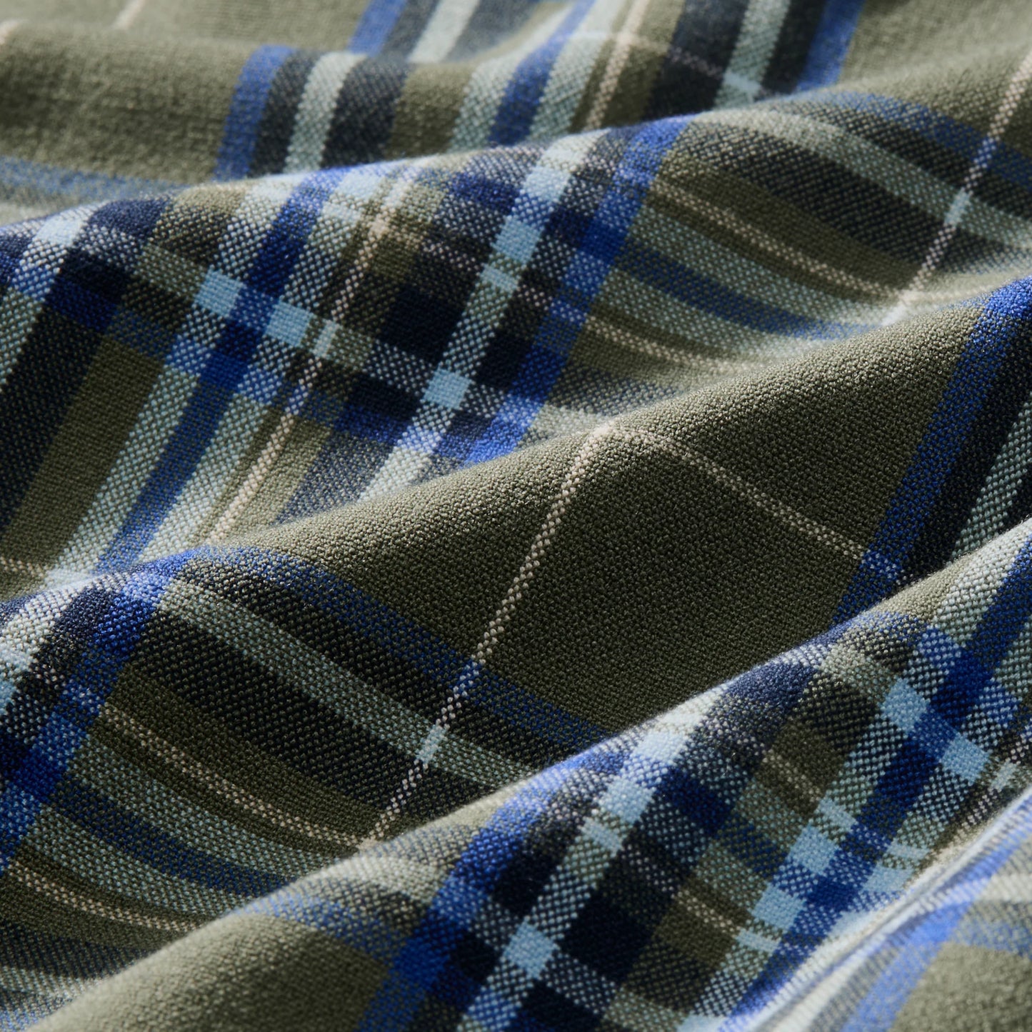 Mizzen + Main City Flannel Olive Thomas Plaid