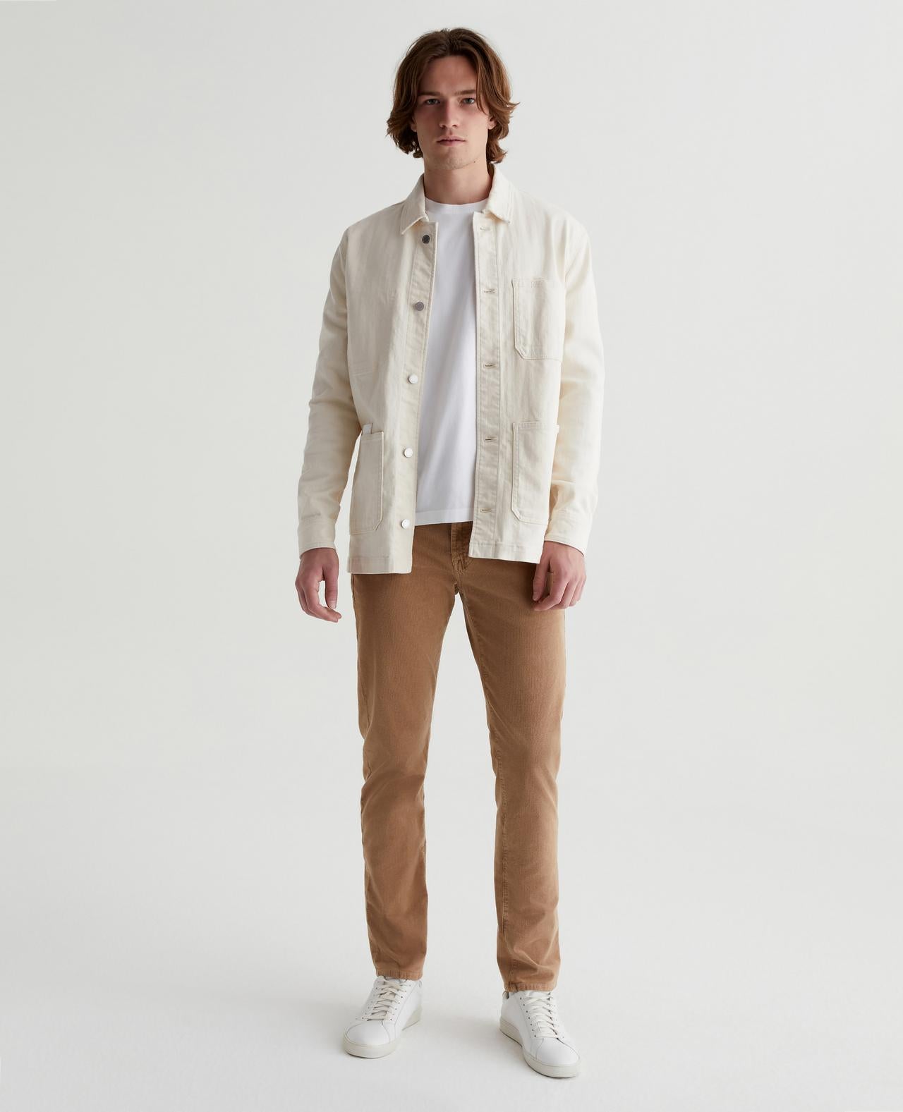 AG Tellis Cord Sulfur Light Truffle