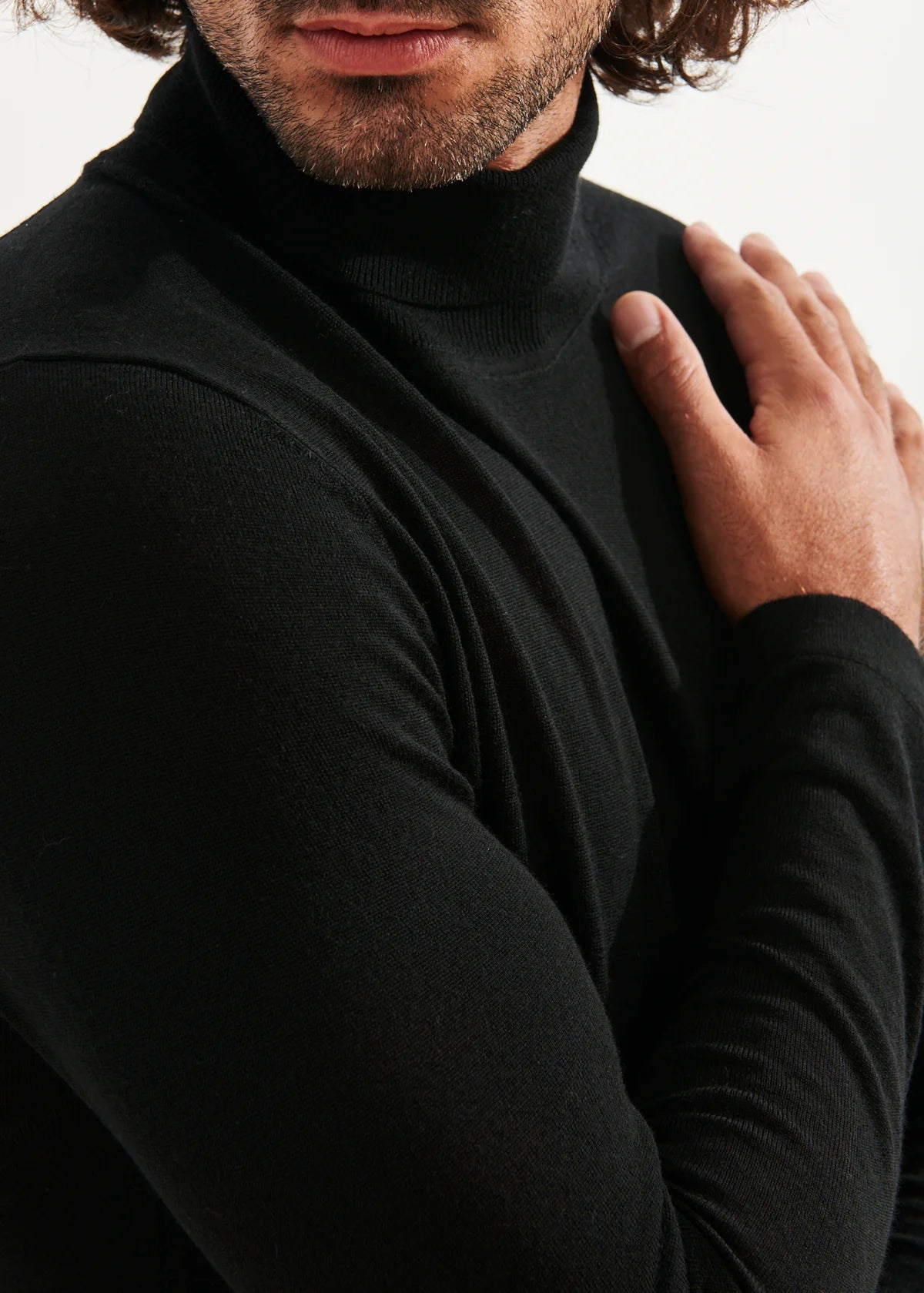 Patrick Assaraf 14GG Merino Turtleneck Black